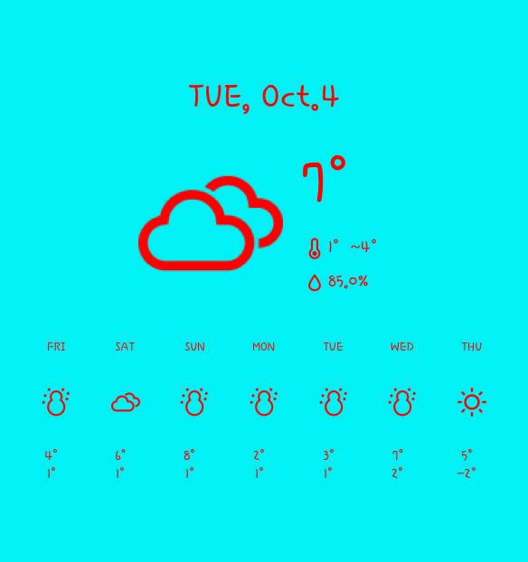 天気 Wetter Widget-Ideen[ysAWe1C3Sxd2gL9nl8Im]