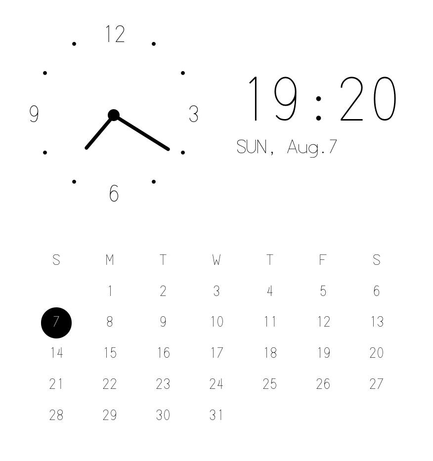 Clock Widget ideas[41fLSObVLpCcBbTzqO5I]