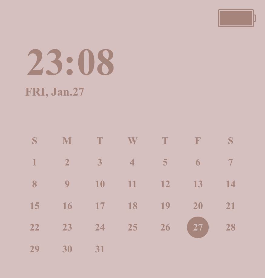 Lịch ý tưởng widget[Hh7pNaGAoXRl8CUSg6jk]