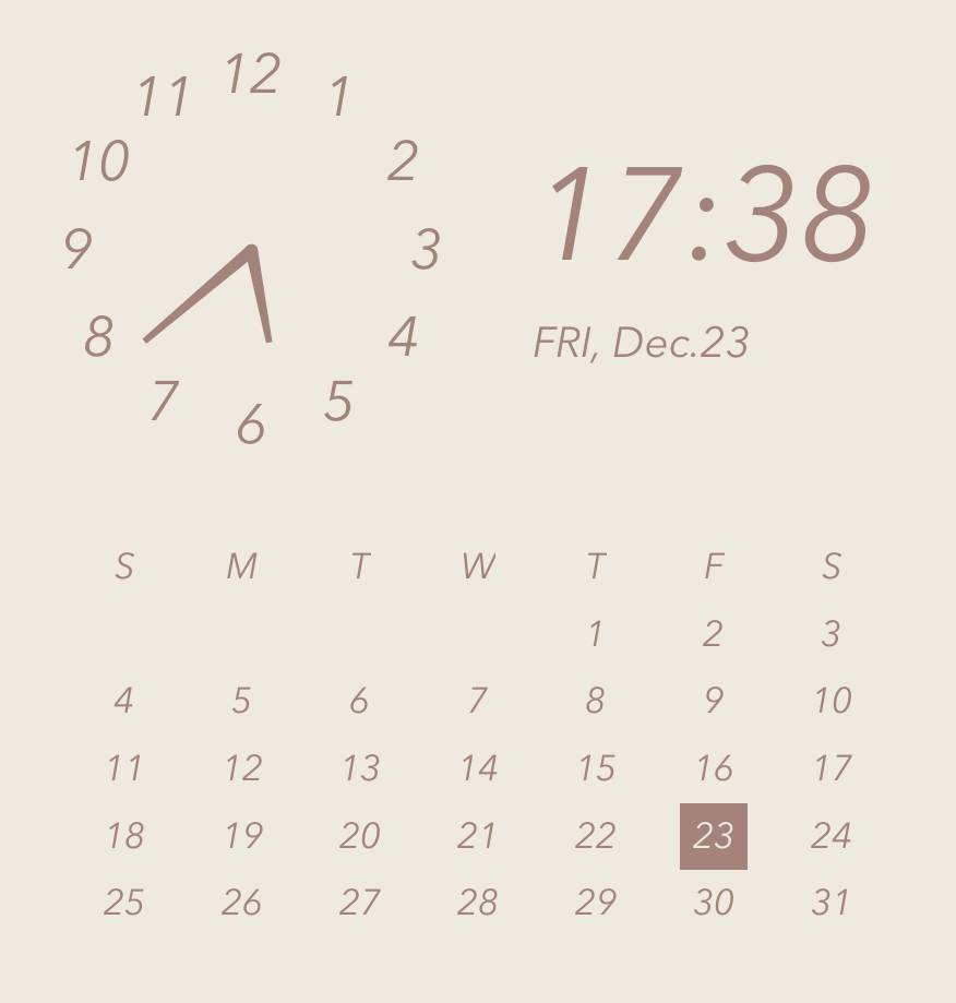 時計＆カレンダー Orologio Idee widget[mOGw1kBZHuBNJ8plHt4K]