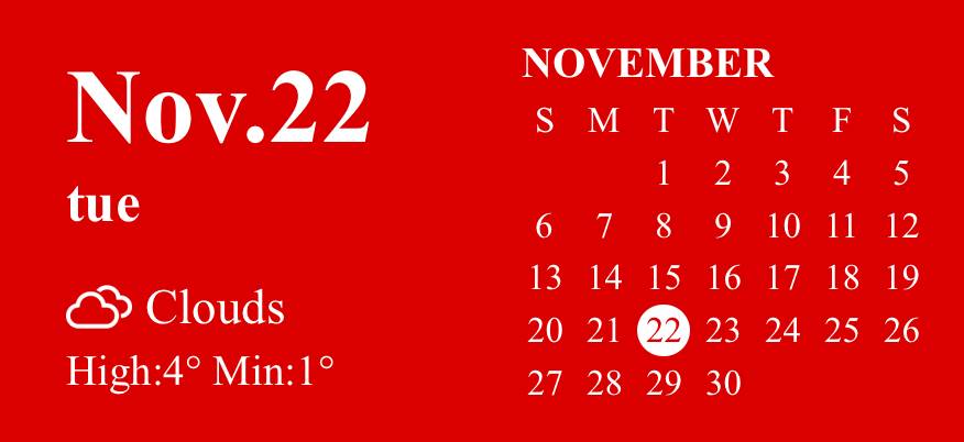 red calendar Vejr Widget ideer[JkLQd61TNhyz8PKONZoo]