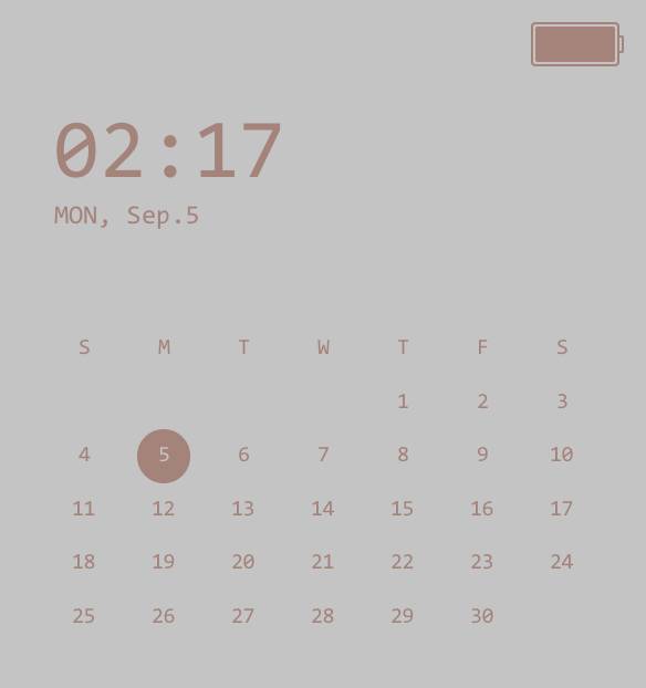 Calendario Ideas de widgets[pui8jkj3yTTckAyXZoI6]