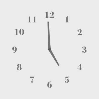 時計(灰色) Hodiny Nápady na widgety[eSfGr4xmZGBnLxlsCf1o]
