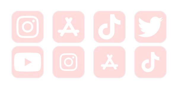 ピンクオシャレ App-Symbolpaket[mPyTvxdayj0mIGShTx7B]
