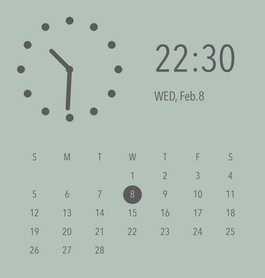 Simple Clock Widget ideas[PrJkBoVkcREwUHq7sUcv]