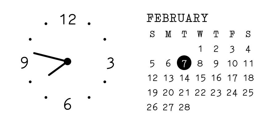 calendar Clock Widget ideas[uAf3CNU4Oh0mdFBg3rb0]