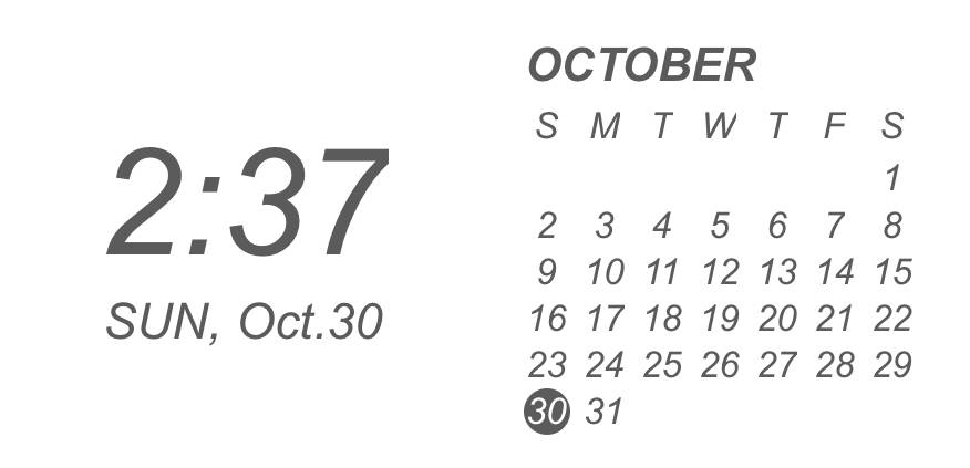 clock&calendar widget黒 Calendario Idee widget[NnNt4VzgzR5euvYZhpyK]