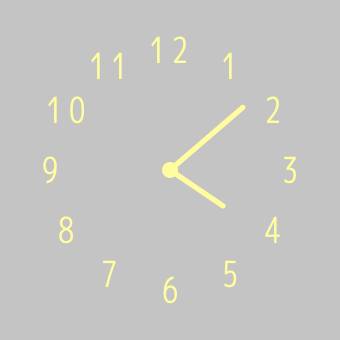 gray時計ウィジェット[YI9yDXiyDbinSOcT5sl8]