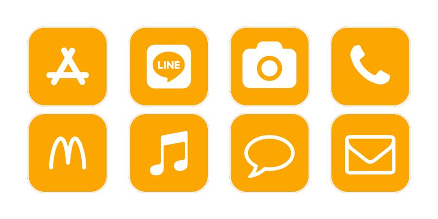 橙 Пакет с икони на приложения[KzngjmJqHh8bW38bzd3Q]
