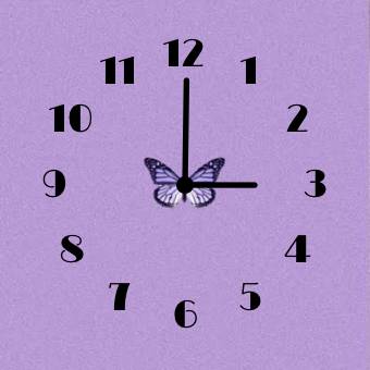 紫 Clock Widget ideas[hI3TtfKv0t6JSH2tjv0M]