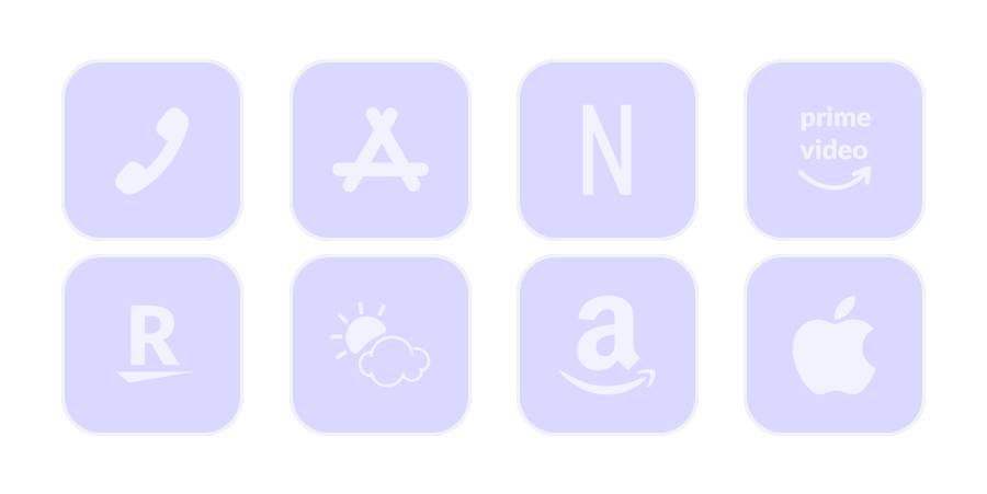 Violet clair Pack d'icônes d'application[ujD75fDdmMPcuYhasxji]