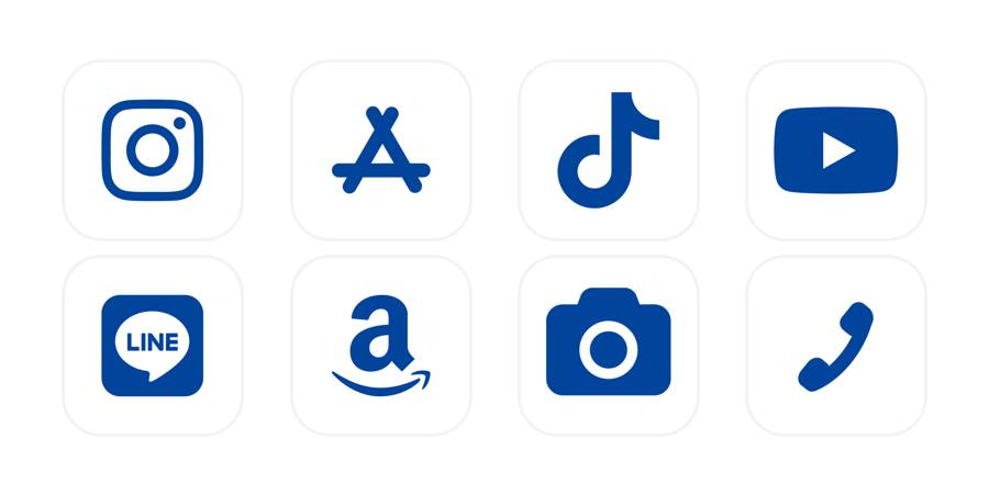 紺白App Icon Pack[JTaPGaw1fnZJiwRfdPKN]