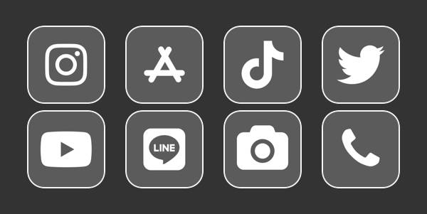 灰色 Pacchetto icone app[Ehcp1QEy1XzktQb9t6yG]
