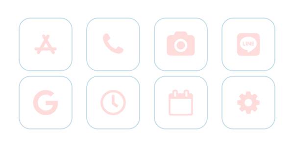 ピンク系 Пакет с икони на приложения[oHL8emiyBRUCfl08IttF]