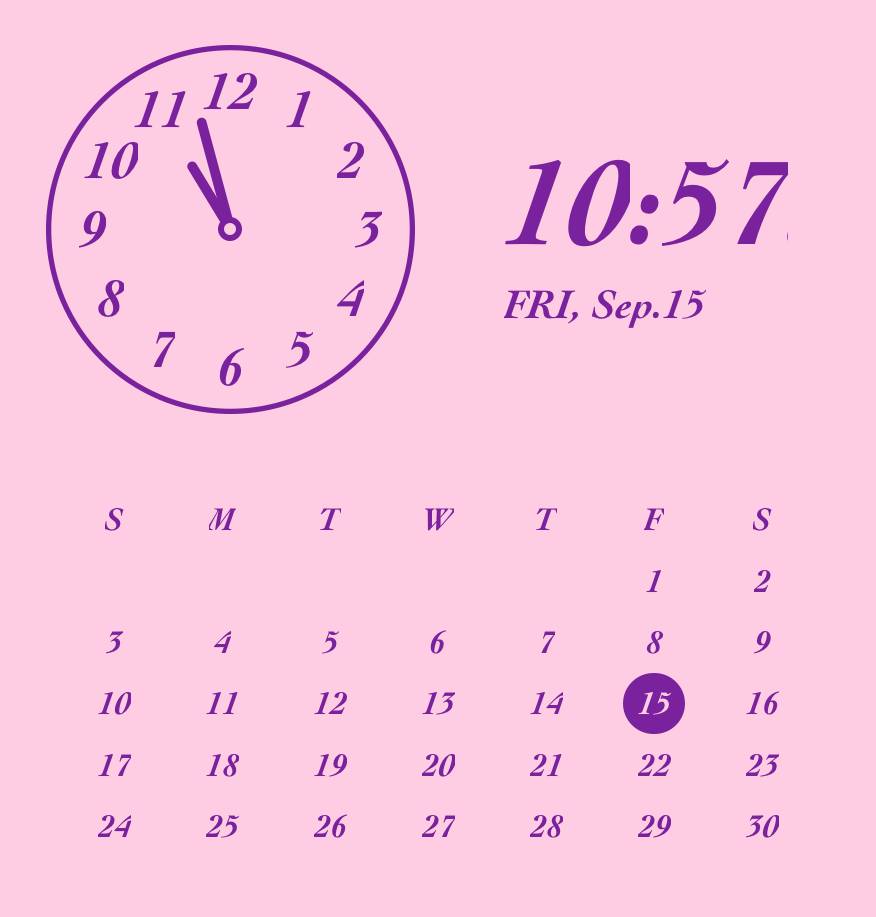 カレンダーClock Widget ideas[X7pL2NyFhoZeR7BZibEl]