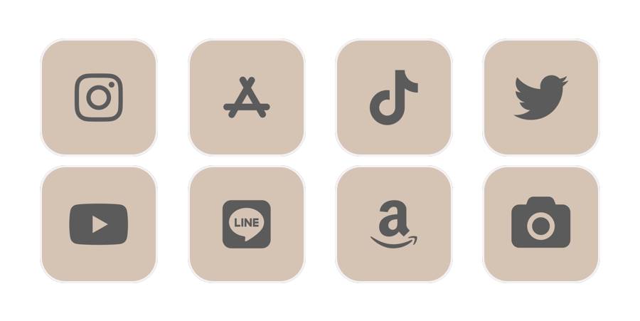 大人シンプル App Icon Pack