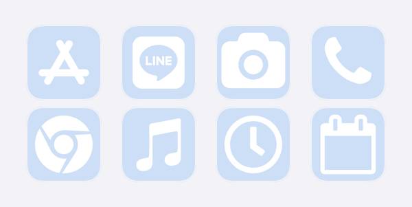 Lightblue Pack d'icônes d'application[LeIvN2DqKtFmEwRp8nng]