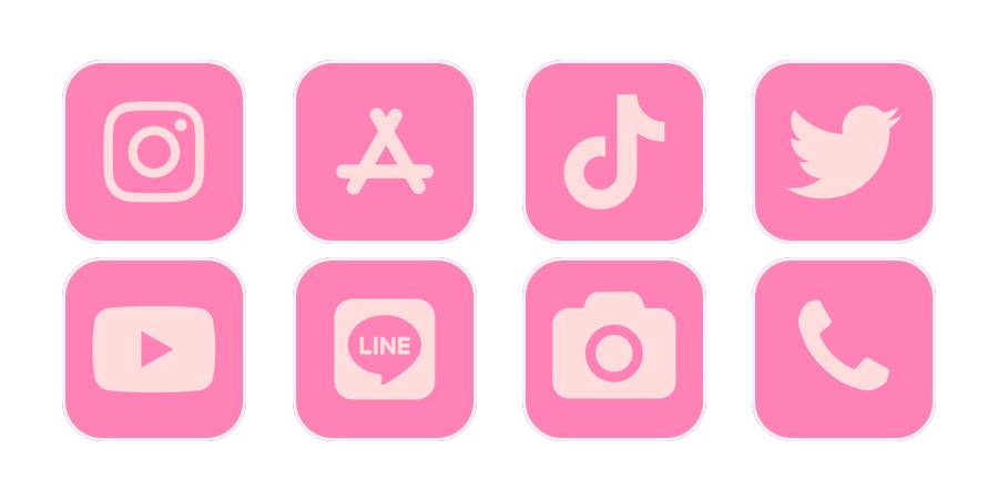 ピンク2 App Icon Pack[dXiN1OfACfEvIMhWTDO3]