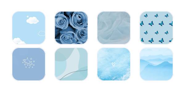 Light blue App Icon Pack[LPFhkjv7Efgrcxdocj7Q]