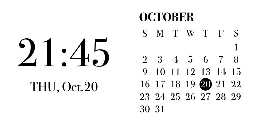 clock&calendar widgetカレンダーウィジェット[0DhlpIzIURQ2qBRfyyym]