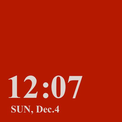 date & time in red Time Widget ideas[uQcdvuxqhnbRCw4sdqq3]