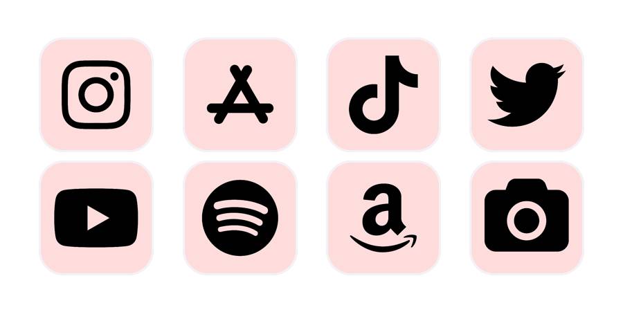 ピンク系統 App-Symbolpaket[8cYBtCoBcGXzi3U1h83u]