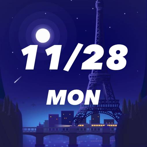 エッフェル塔のカレンダーCalendar of the Eiffel Tower Date Widget ideas[HbKdykFxCaXSC9bZjT6l]