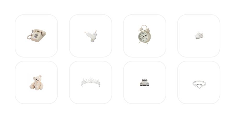 Blanco Paquete de iconos de aplicaciones[9wHtFfny82Xe0CxLUyT2]