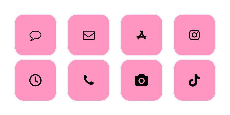 ピンク Пакет икона апликација[rV13zTQqUEt4bzO6Xpmf]