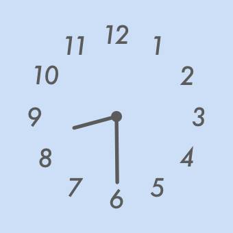 pastel blue widget Reloj Ideas de widgets[5W43spI6FVXUzH9FhiBp]