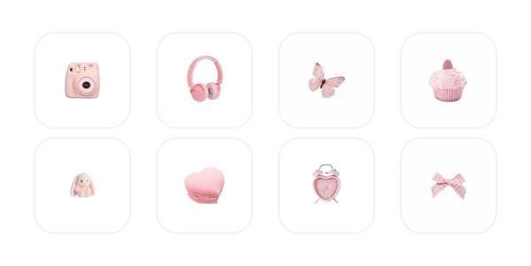 Розово Пакет с икони на приложения[etwXx9xZULCp67Q7H0yP]