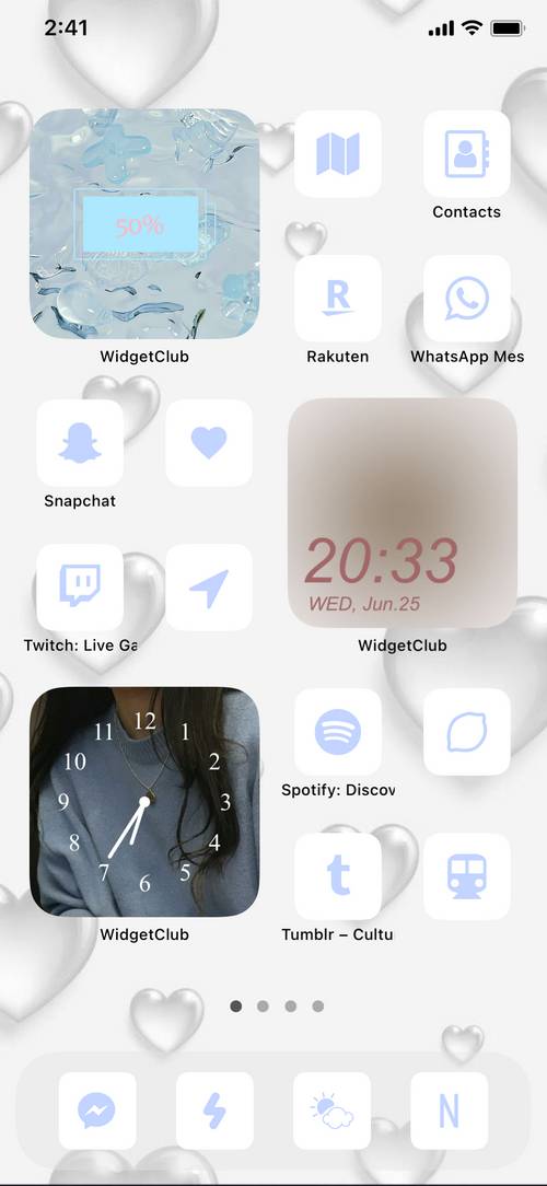 カジュアル　可愛い　白系統 Home Screen ideas[3epO8UhpTaviB7v4ivAU]