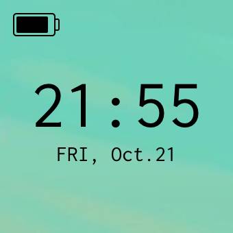 ミントグリーン Time Widget ideas[ogJYOL6TbNd9fHWbTe71]