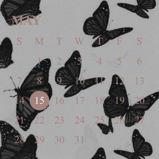 butterfly calendar Calendar Widget ideas[atJ5uTlLxiWX5c0YM2Tf]