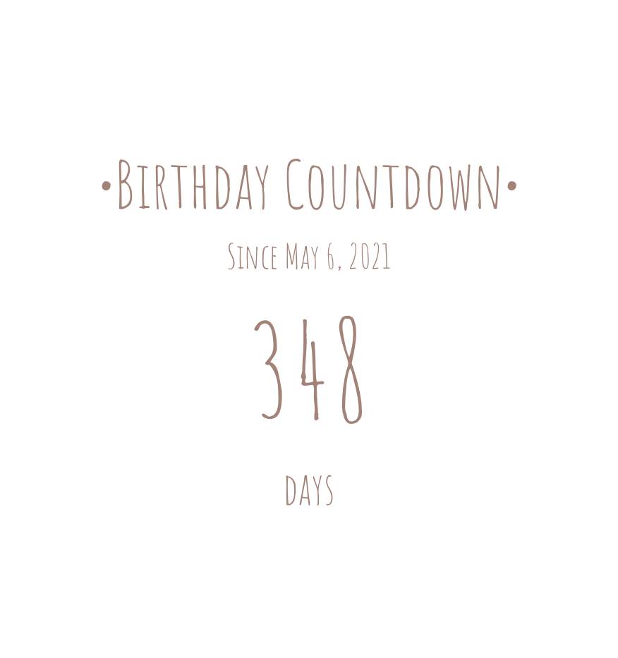 •Aesthetic Birthday Countdown• ulang tahun Idea widget[du695IzZ6AB4zxt9YWke]