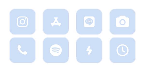 ブルーソーダ💙🫧 ͛.* App Icon Pack[DZ1LXkrF0E8Ii1qyHbpu]