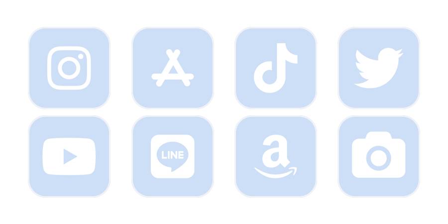 pastel blue App Icon Pack[wUqDCB5r5xj81TDuAzIn]