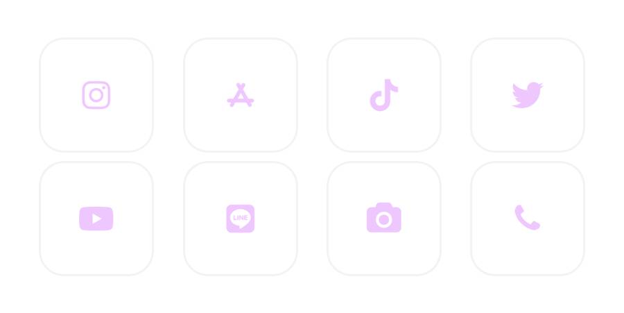 紫 App Icon Pack[NjfkXIyH4kF4W1TfdcxW]