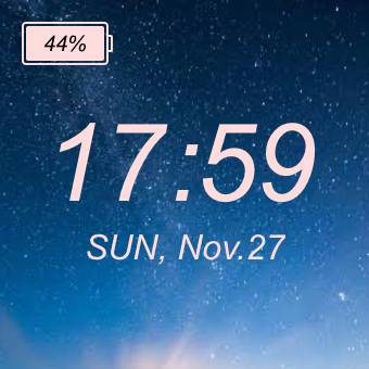 バッテリーHora Ideas de widgets[QeCBpwCybLKr7qPI5va3]