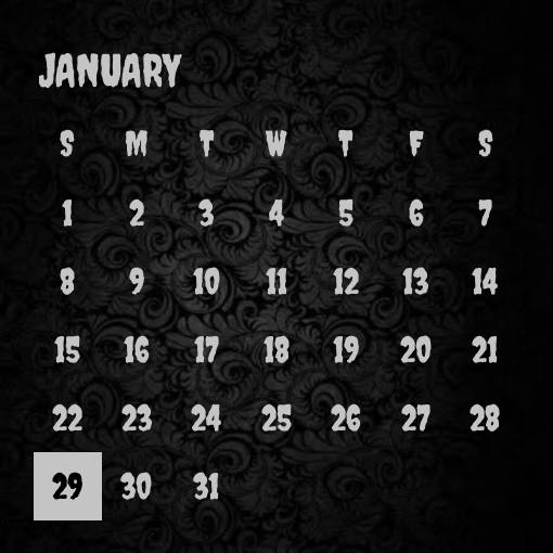 ☆ Calendario Ideas de widgets[6hSMZDin4QGRYHReRiqH]