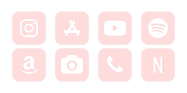 cute Pink 应用程序图标包[3mYuGIWlJAis6iPfyMQs]