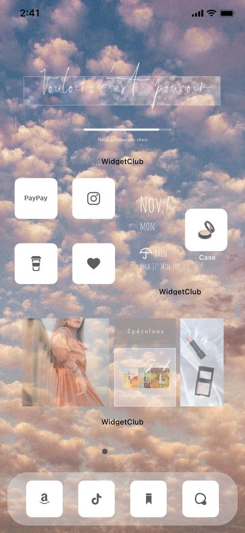 Girly × Lovely home screen Idées d'écran d'accueil[UDE3dBRIZyuETa0salRI]