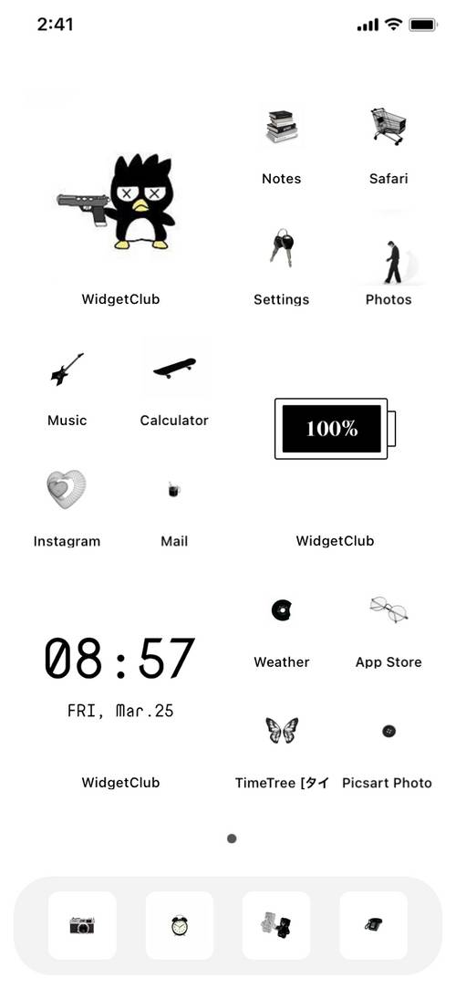 76-simple-home-screen-aesthetic-ideas-widgetclub