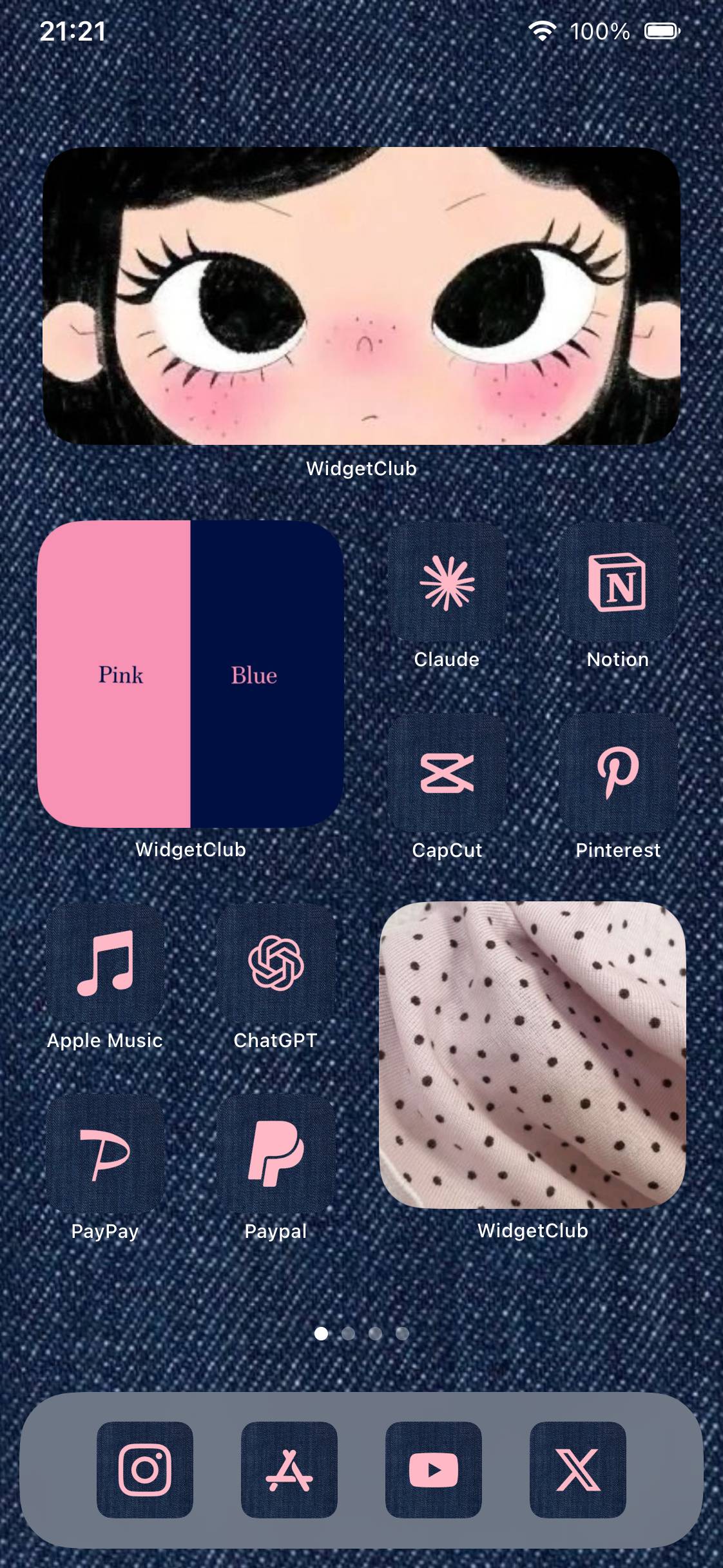 𝑩𝒍𝒖𝒆𝑷𝑰𝑵𝑲Home Screen ideas[VdmIVd169ZKMcst2VjBR]