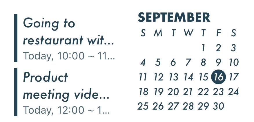 Calendar Widget ideas[Hjk3TnaYJlxNc4gDcfkC]