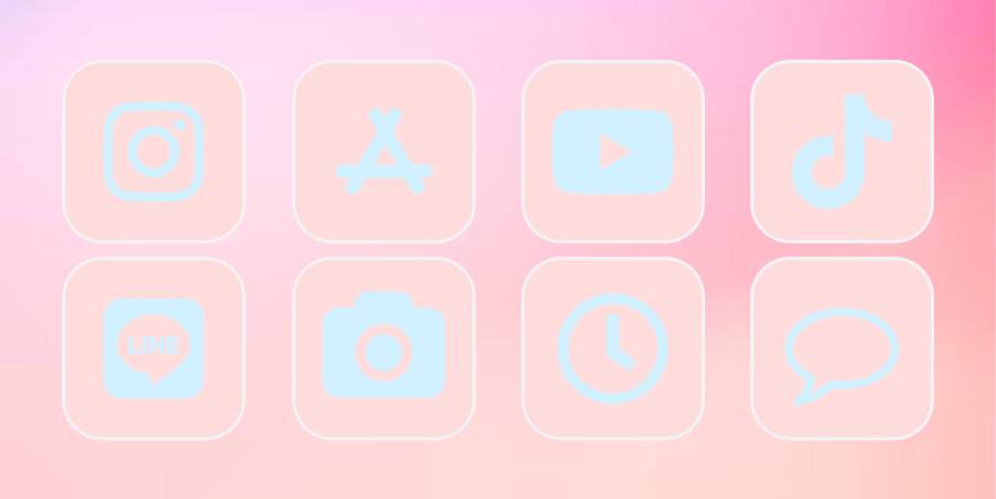 ピンクピンクピンクイラスト🎀💕💓💗🎀💝 App Icon Pack[phkWDLJHNHzk2ZARMJsS]