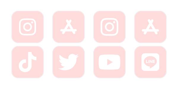 ピンク系テンプレート App Icon Pack[g0sjHuTuNysMZ3uMLBpB]