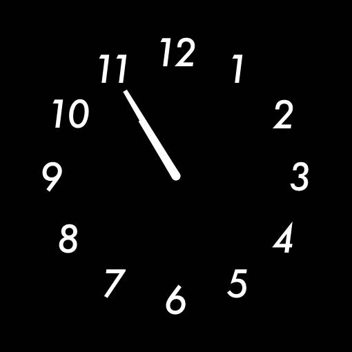白黒 Relógio Ideias de widgets[Swwo1tKuMfTfbYGTqcWf]