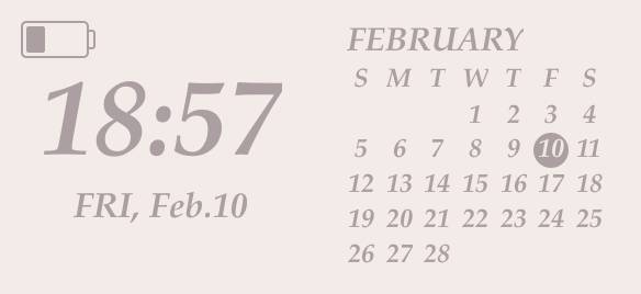 clock＆calendarLịch ý tưởng widget[r9F8Js9kfyP4S1R1AirI]