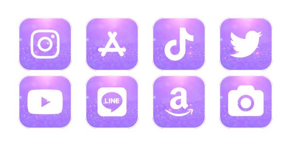 紫 Paquete de iconos de aplicaciones[7McR6bnd0uLLZ3nqdmkr]